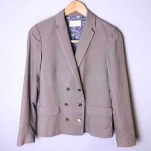 Zadig & Voltaire Corduroy Blazer Jacket small beige